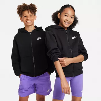 Nike Sportswear Club Fleece kindertrui met capuchon zwart FD3004-010 maat S