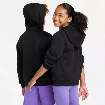 Nike Sportswear Club Fleece kindertrui met capuchon zwart FD3004-010 maat S