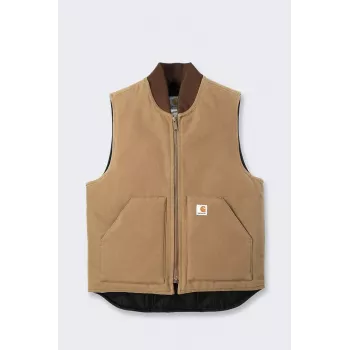 Carhartt Heren V01 Firm Duck geïsoleerd vest, Carhartt bruin