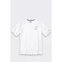 Sun Defender licht logo T-shirt met korte mouwen wit