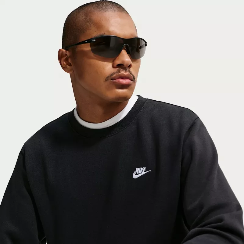 Nike Club Fleece heren hoodie met capuchon zwart S