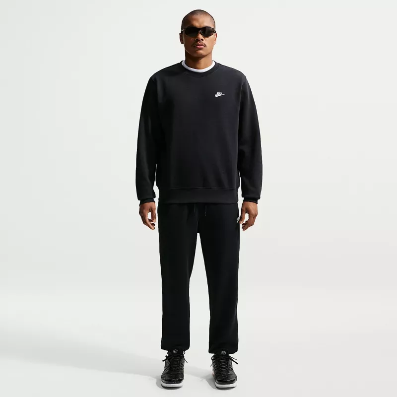 Nike Club Fleece heren hoodie met capuchon zwart S