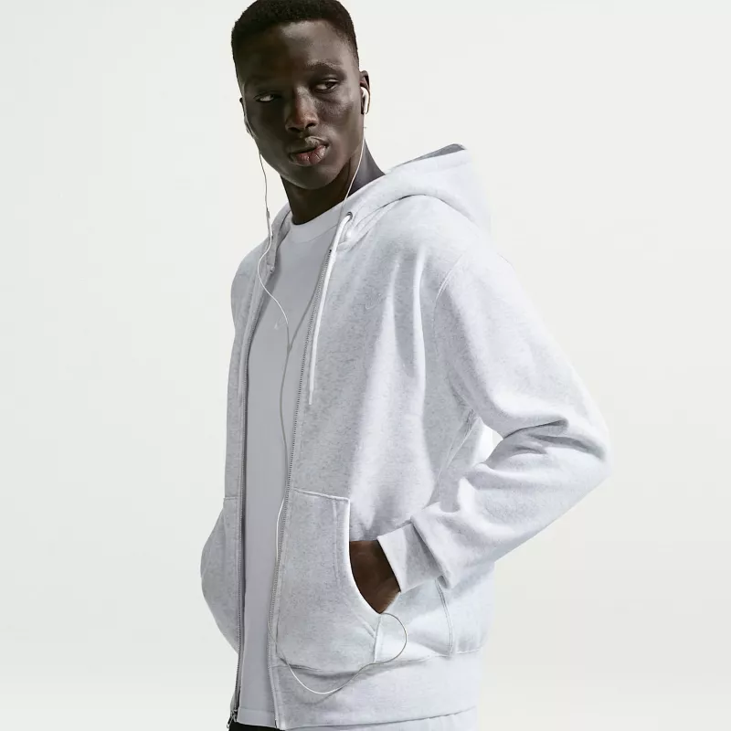 Nike Club BB FZ hoodie heren grijs FN3861 051 M