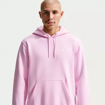 Nike Club Fleece heren hoodie lichtroze FN3859-663 maat L