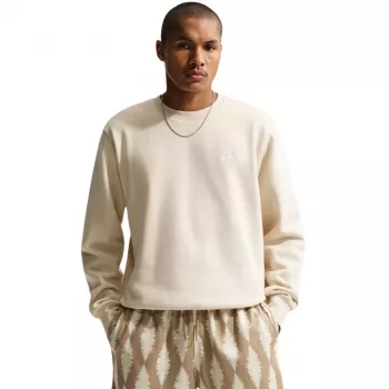 Nike Club Fleece heren crewneck sweatshirt Sail/Cream maat S