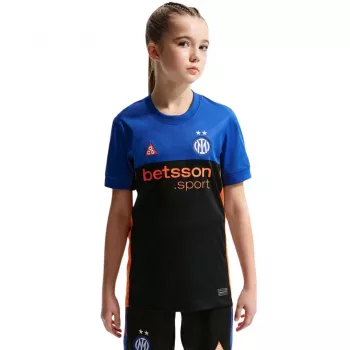 Nike Inter Milaan 2025/2026 Stadion speciale editie kinderen voetbalshirt - zwart/blauw (maat M)