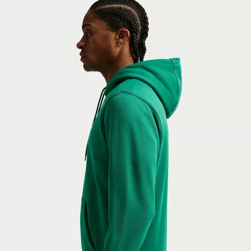 Nike Club Fleece Heren Hoodie Malachietgroen Maat S