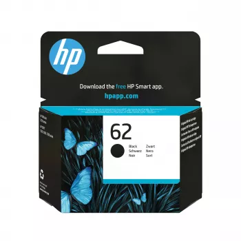HP 62 zwarte originele inktcartridge - 200 pagina's