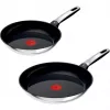 Tefal Emotion roestvrijstalen pannenset, 2-delig, 24/28 cm