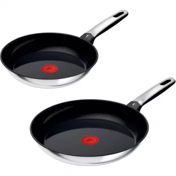 Tefal Emotion roestvrijstalen pannenset, 2-delig, 24/28 cm