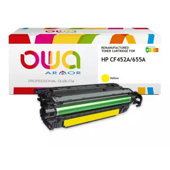 Armor OWA gele tonerpatroon compatibel met HP CF452A (10.500 pagina's)