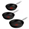 Tefal Experience aluminium pannenset, 3-delig, zwart, 20/24/28 cm