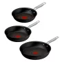 Tefal Experience aluminium pannenset, 3-delig, zwart, 20/24/28 cm