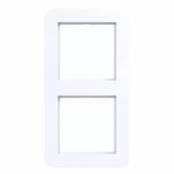 Hager WAD7200WG 2-voudig raam, C.1 design, lichtwit glanzend