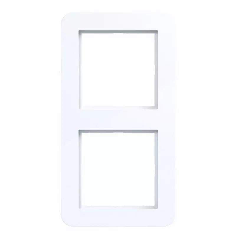 Hager WAD7200WG 2-voudig raam, C.1 design, lichtwit glanzend