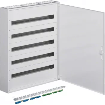 Hager FW536WT opbouw verdeelkast, 5 rijen, 180 modules, IP40, wit