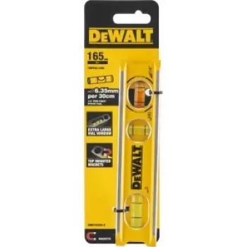 DEWALT torpedo-waterpas vlak 165 mm