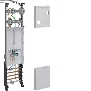 Hager ZH3PZ10PNT compleet verdeelveld, 1050x250mm, 3-polig, 1 meetpunt, 10mm², met scheidingsfunctie