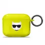 Karl Lagerfeld KLA3UCHFY AirPods 3 hoesje geel Choupette