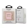 GUESS GUA2SSSI AirPods 1/2 hoesje roze siliconen Vintage Script