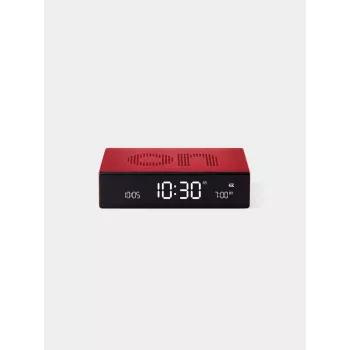 Lexon Flip Premium dubbelzijdige wekker rood LR152R