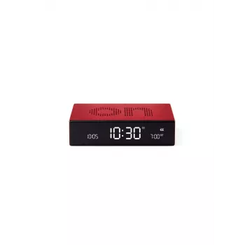 Lexon Flip Premium dubbelzijdige wekker rood LR152R