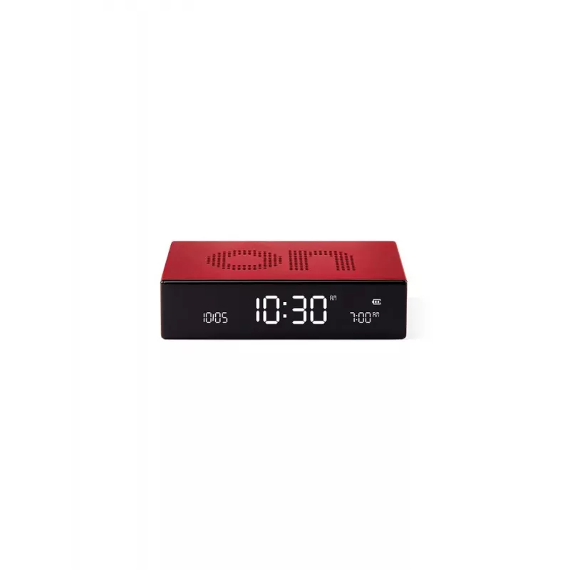 Lexon Flip Premium dubbelzijdige wekker rood LR152R