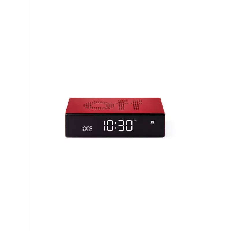 Lexon Flip Premium dubbelzijdige wekker rood LR152R
