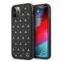 Mercedes-Benz iPhone 12 Pro Max hardcase zilveren sterrenpatroon zwart