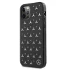 Mercedes-Benz iPhone 12 Pro Max hardcase zilveren sterrenpatroon zwart