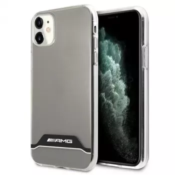 AMG AMHCN61TCBW hardcase voor iPhone 11 / XR 6,1 inch – transparant met elektroplated zwart & wit