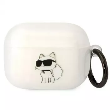 Karl Lagerfeld KLAPHNCHTCT AirPods Pro hoesje transparant Ikonik Choupette