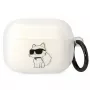 Karl Lagerfeld KLAPHNCHTCT AirPods Pro hoesje transparant Ikonik Choupette