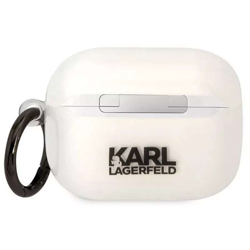 Karl Lagerfeld KLAPHNCHTCT AirPods Pro hoesje transparant Ikonik Choupette