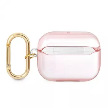 GUESS AirPods Pro hoesje met draagriem roze Strap Collection