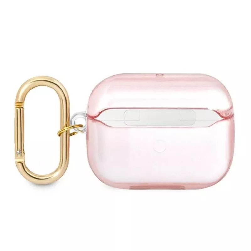 GUESS AirPods Pro hoesje met draagriem roze Strap Collection