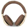 GUESS 4G Script Metal Logo draadloze on-ear hoofdtelefoon Bluetooth 5.3 bruin