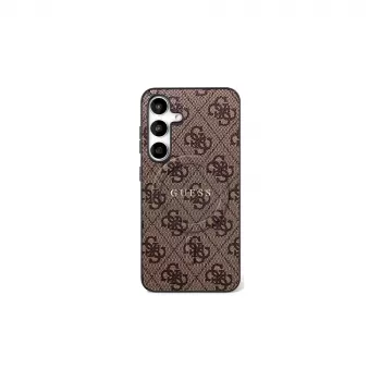 GUESS 4G Ring Classic Logo MagSafe-hoesje voor Samsung Galaxy S25 FE - bruin