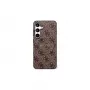 GUESS 4G Ring Classic Logo MagSafe-hoesje voor Samsung Galaxy S25 FE - bruin