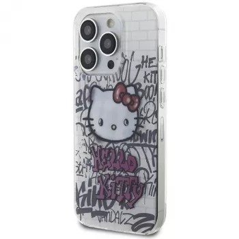 Hello Kitty HKHCP14LHDGPHT iPhone 14 Pro hardcase IML Kitty On Bricks Graffiti - wit