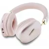 GUESS PU-leer 4G Triangle Logo Bluetooth stereohoofdtelefoon roze