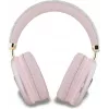GUESS PU-leer 4G Triangle Logo Bluetooth stereohoofdtelefoon roze