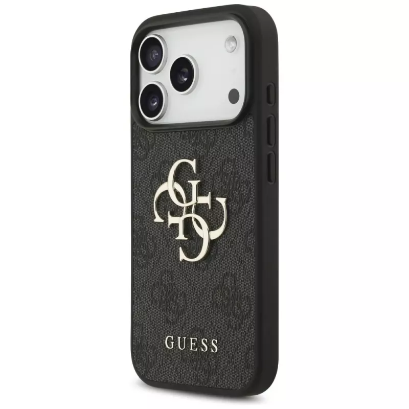 GUESS 4G Big Logo beschermhoesje voor iPhone 17 Pro / 18 Pro - zwart