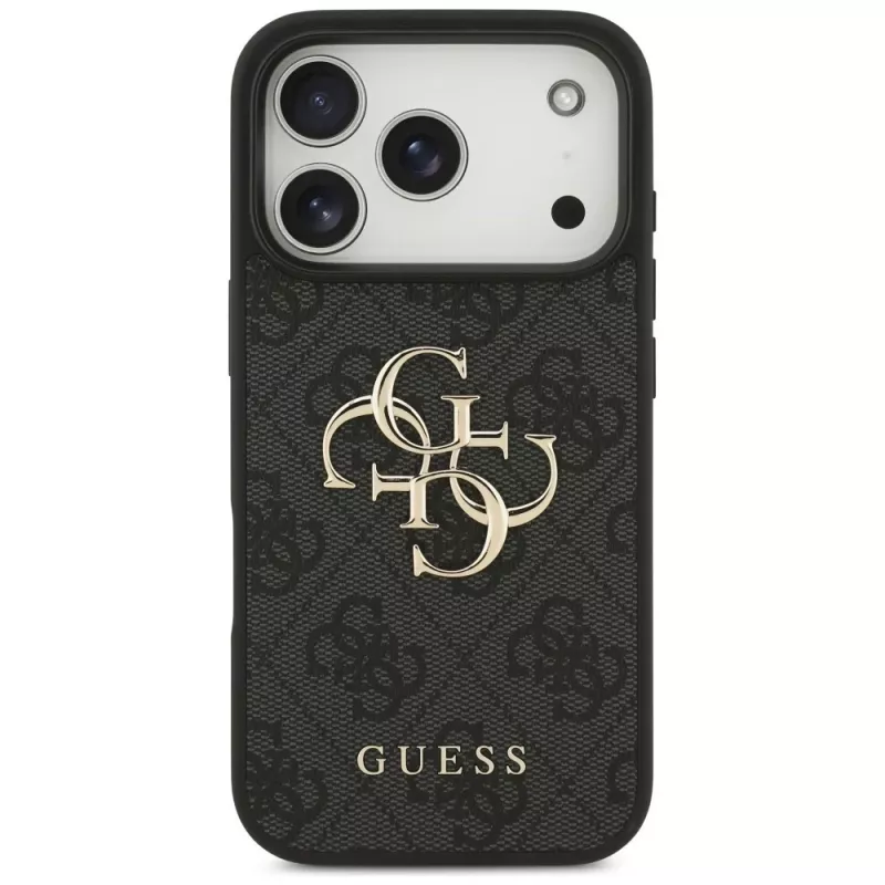 GUESS 4G Big Logo beschermhoesje voor iPhone 17 Pro / 18 Pro - zwart
