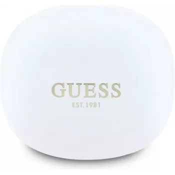 GUESS Flat Classic Logo Electroplated True Wireless earbuds, wit