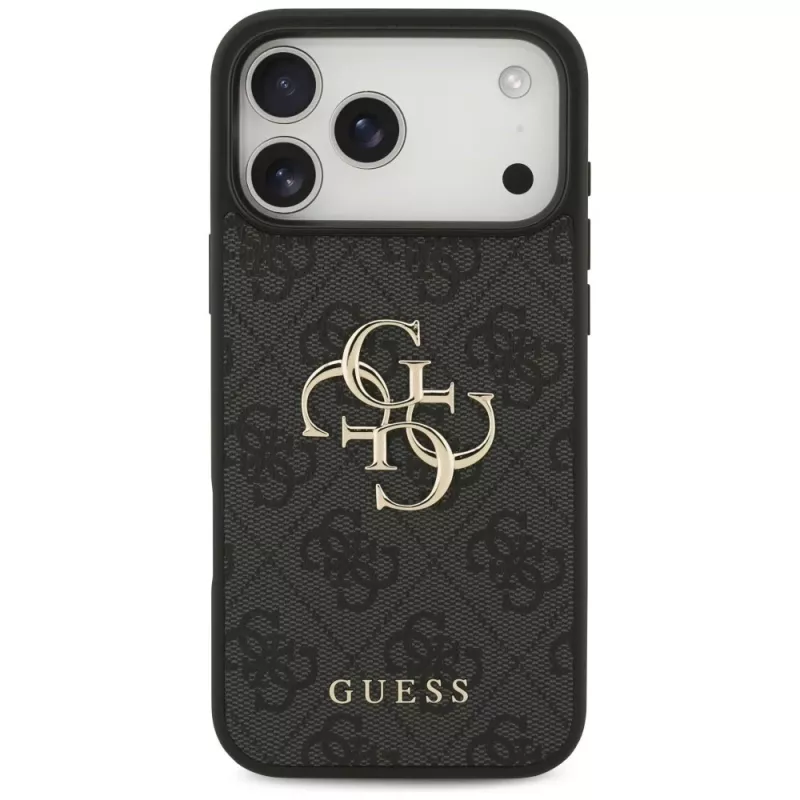 GUESS 4G Big Logo hoesje voor iPhone 17 Pro Max / 18 Pro Max - zwart