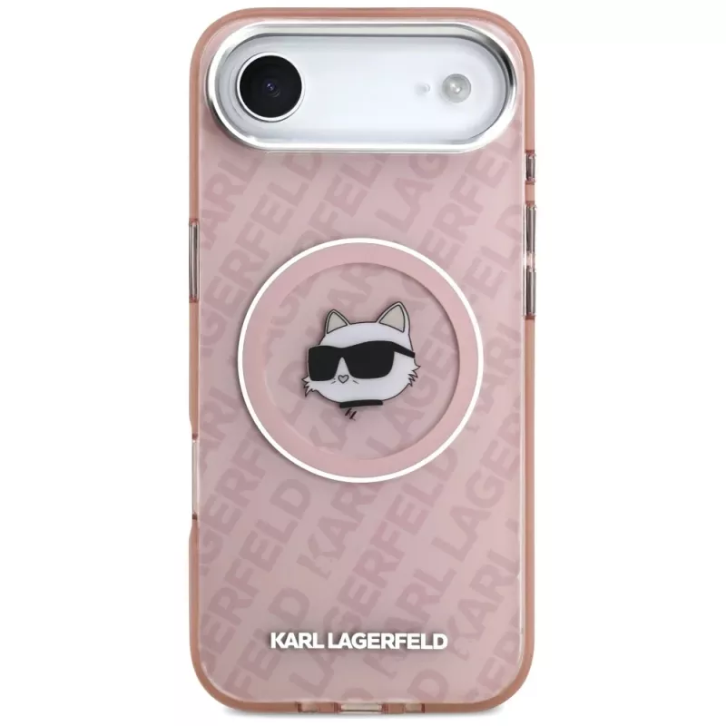Karl Lagerfeld IML Choupette Head Logo MagSafe-hoesje voor iPhone Air roze