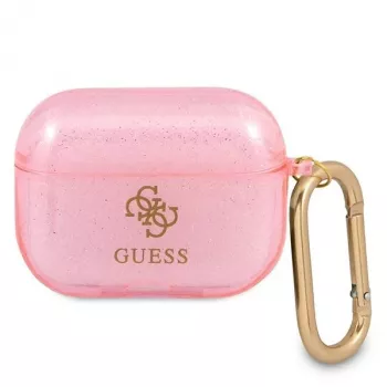 Guess GUAPUCG4GP AirPods Pro hoesje roze glittercollectie