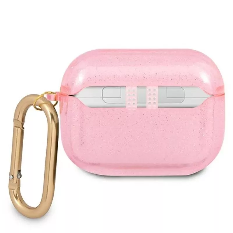 Guess GUAPUCG4GP AirPods Pro hoesje roze glittercollectie