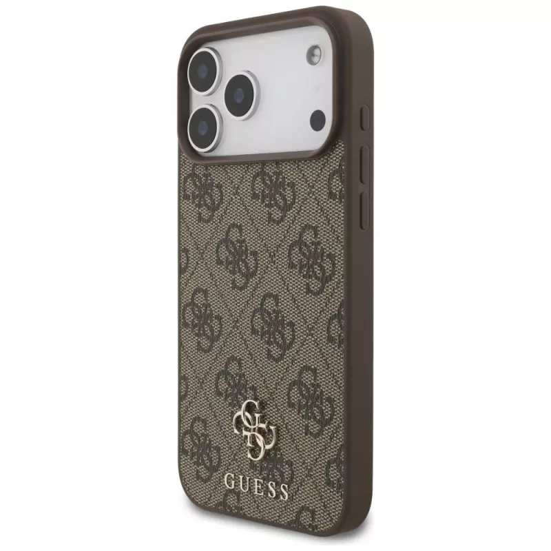 GUESS 4G Small Classic Logo MagSafe-hoesje voor iPhone 18 Pro Max / 17 Pro Max - bruin